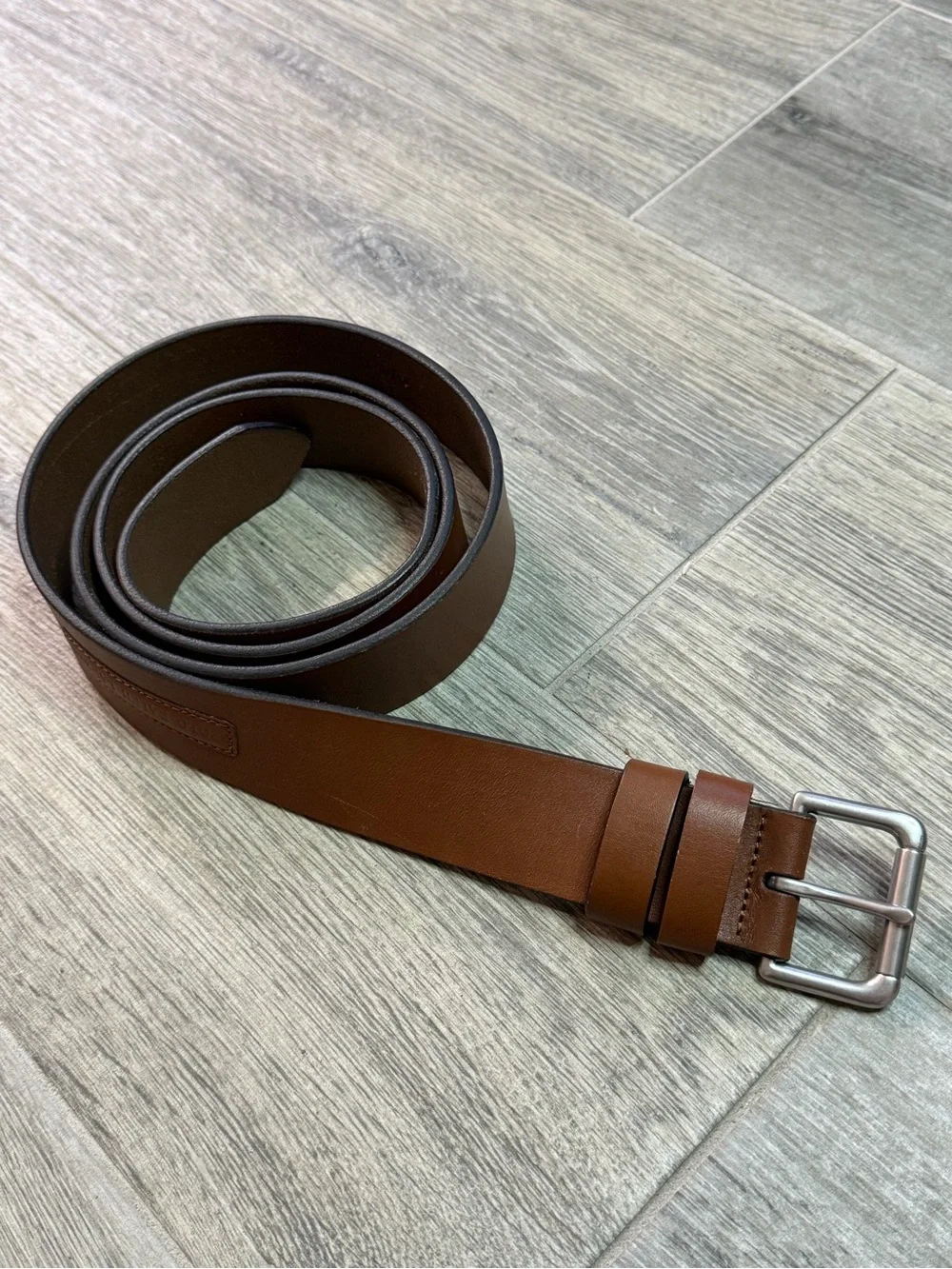 Polo Ralph Lauren Leather Belt Brown 125 Cm Mens Size 50 EUC